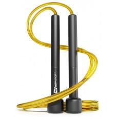 Скакалка Hop-Sport Crossfit New з пластиковими ручками, жовта