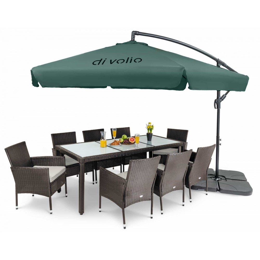 Садовий зонт Di Volio EMPOLI 300 см зелений