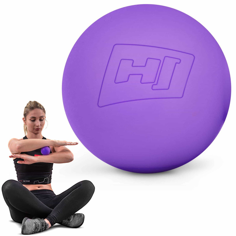 Силиконовый массажный мяч 63 мм Hop-Sport HS-S063MB фиолетовый
