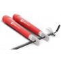 Скакалка Hop-Sport Crossfit с пластиковыми ручками, красная