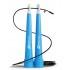 Скакалка Hop-Sport Crossfit с пластиковыми ручками, голубая