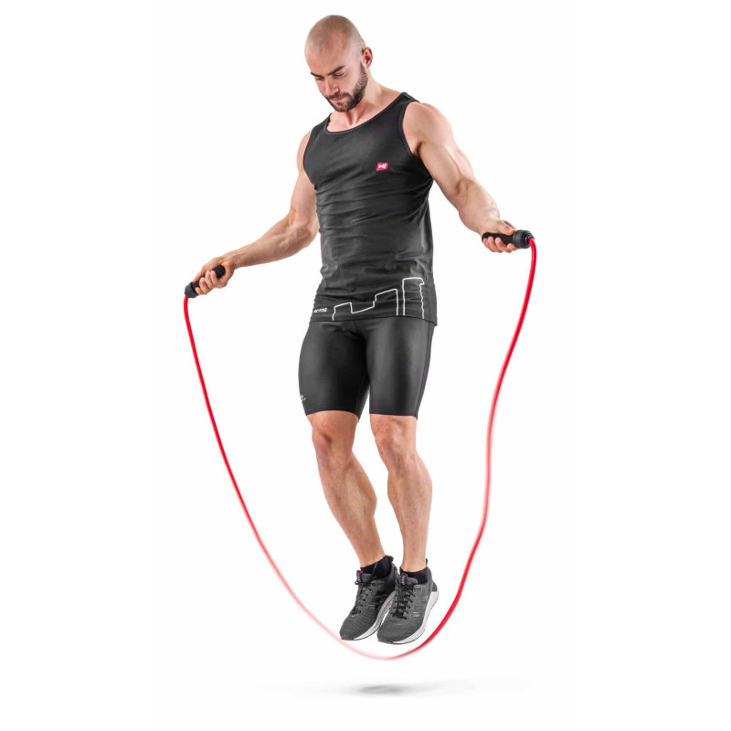 Скакалка з обтяжувачем Hop-Sport F050JR червона