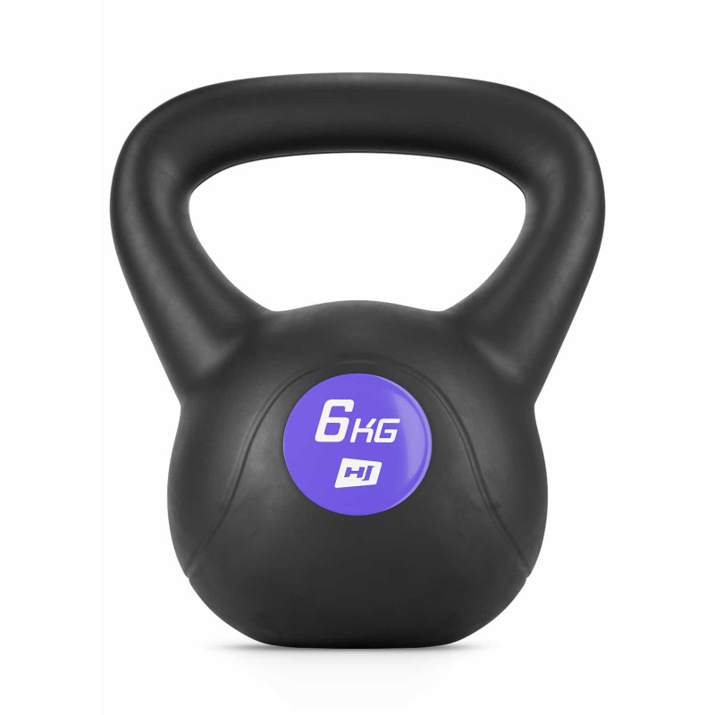 Гиря вінілова 6кг Hop-Sport PB006KB чорна