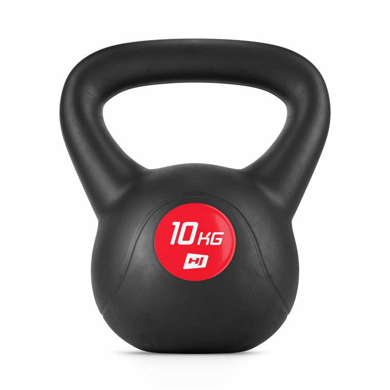 Гиря вінілова 10 кг Hop-Sport PB010KB чорна