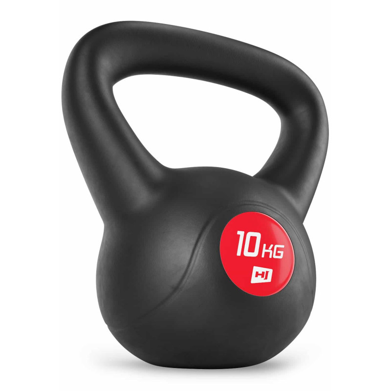 Гиря вінілова 10 кг Hop-Sport PB010KB чорна