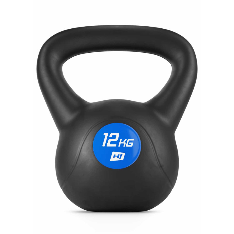 Гиря вінілова 12кг Hop-Sport PB012KB чорна