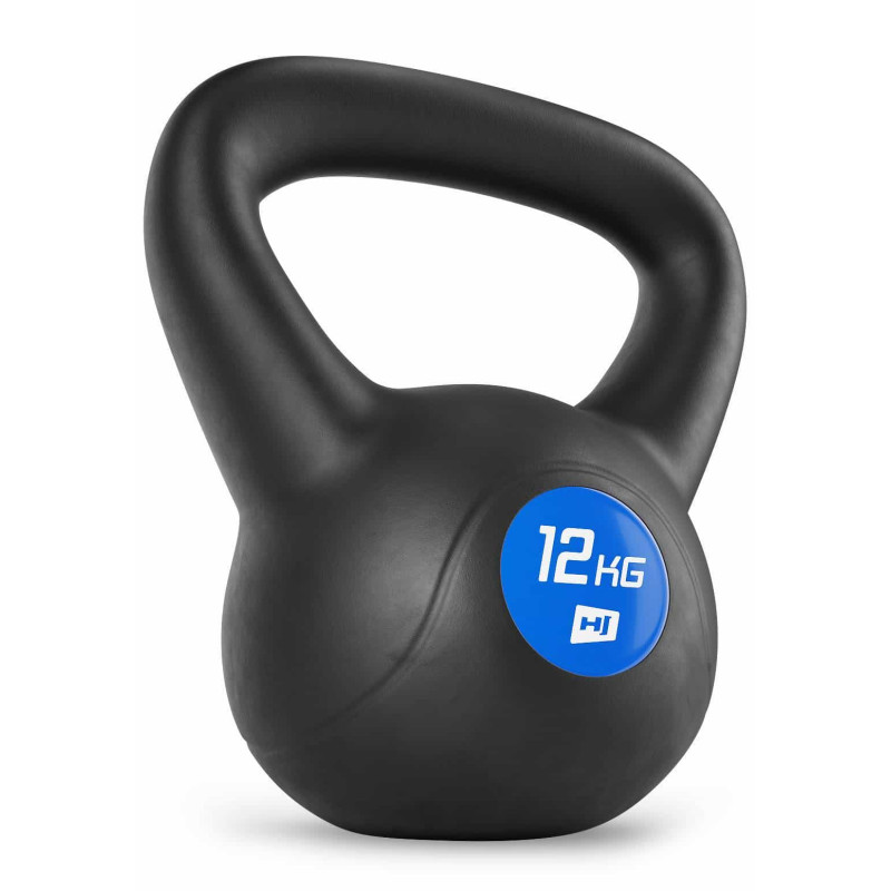 Гиря вінілова 12кг Hop-Sport PB012KB чорна