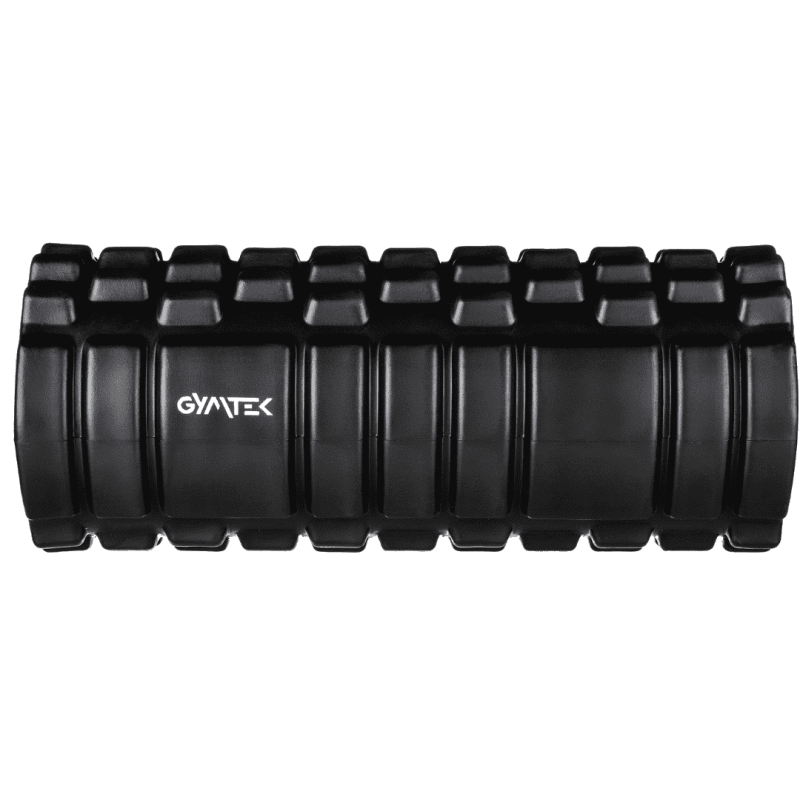 Массажный ролик Gymtek для йоги и фитнеса EVA 33*14см черно-белый