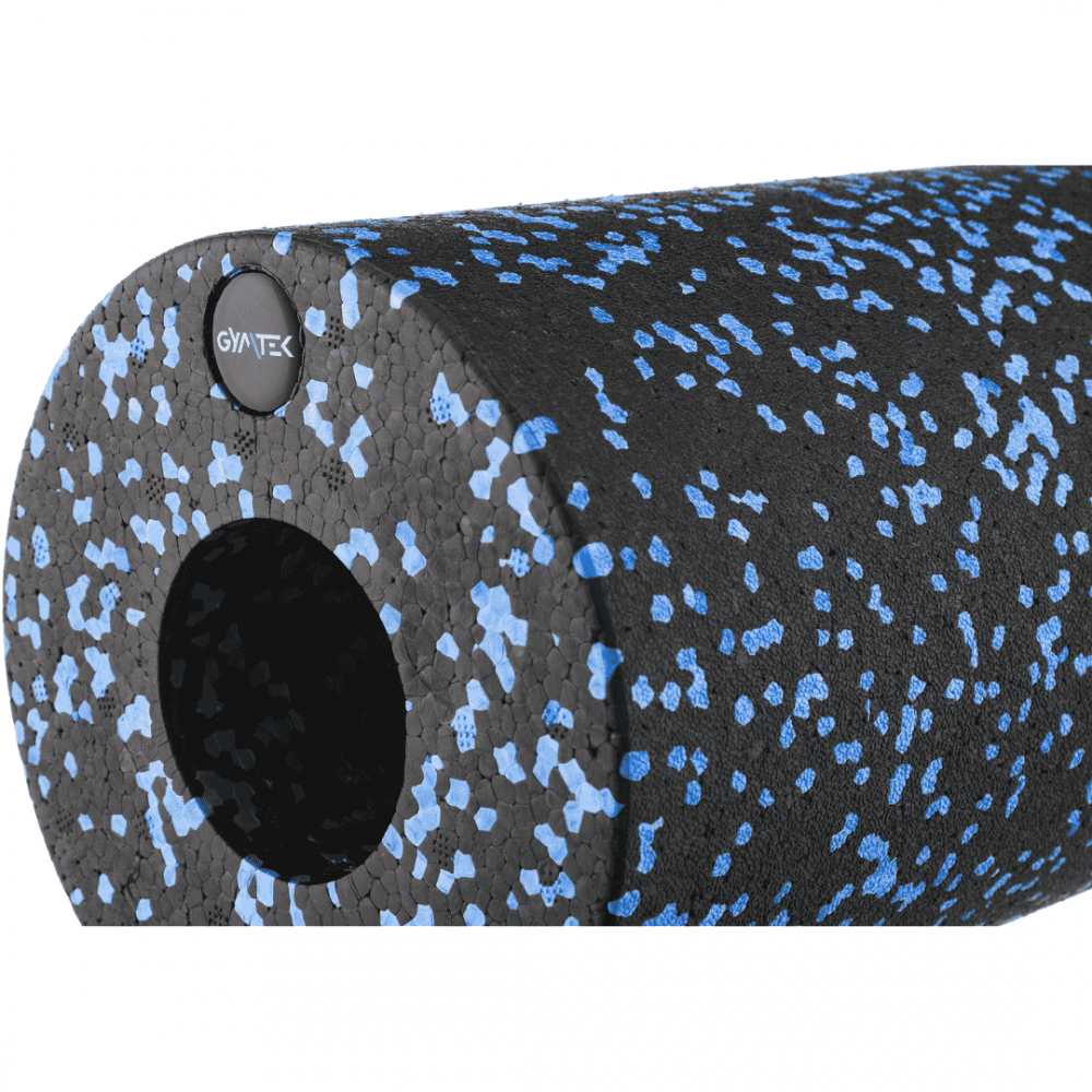 Массажный ролик Gymtek для йоги и фитнеса EPP 30*15см черно-синий