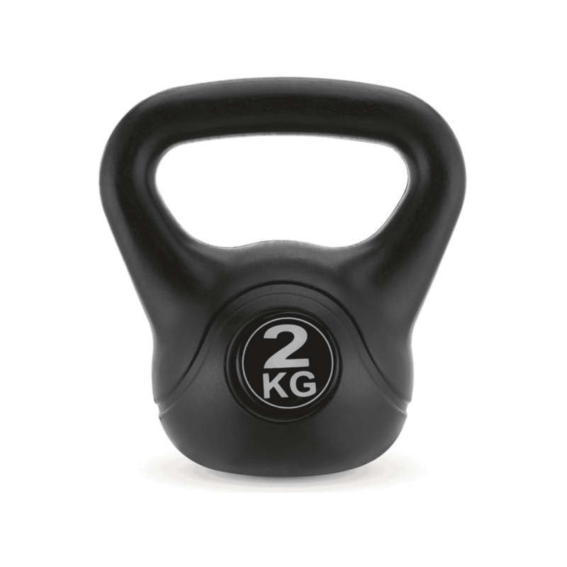 Гиря вінілова Gymtek 2 кг чорний