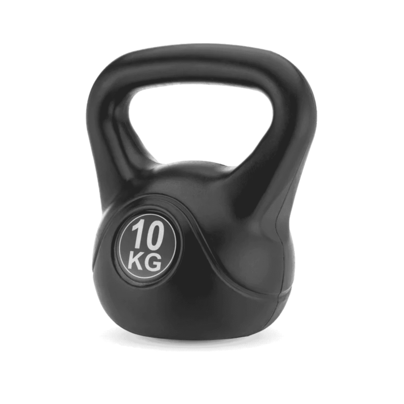 Гиря вінілова Gymtek 10 кг чорний