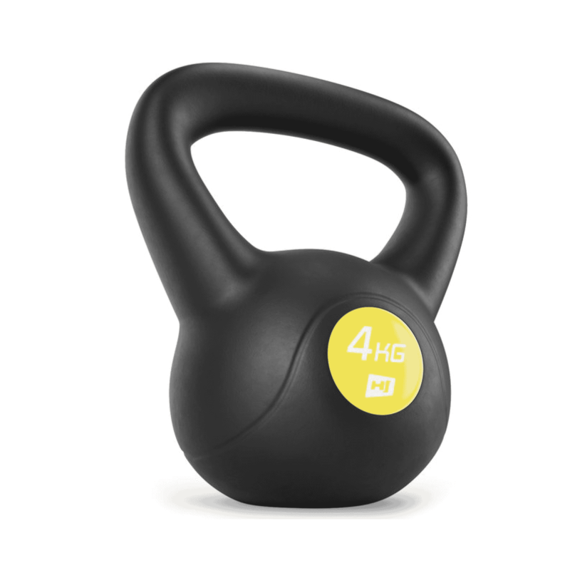 Гиря вінілова 4кг Hop-Sport PB004KB чорна