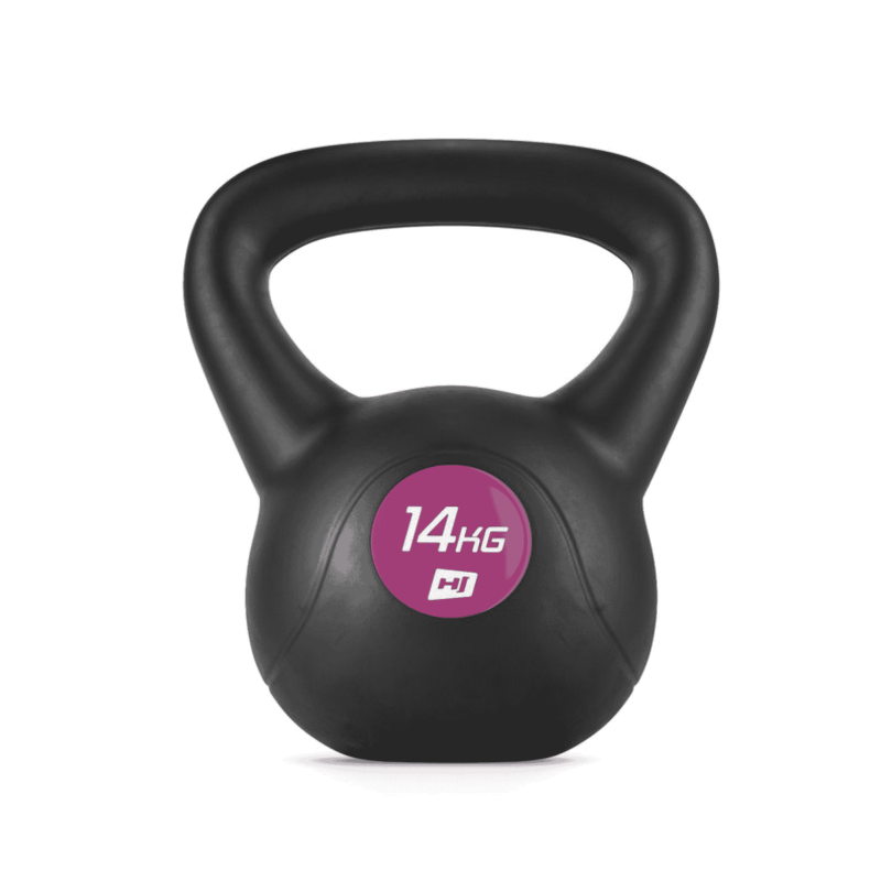 Гиря вінілова 14 кг Hop-Sport PB0014KB чорна