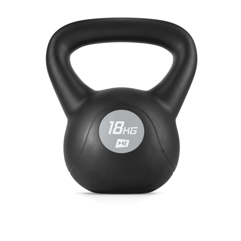Гиря вінілова 18кг Hop-Sport PB0018KB чорна