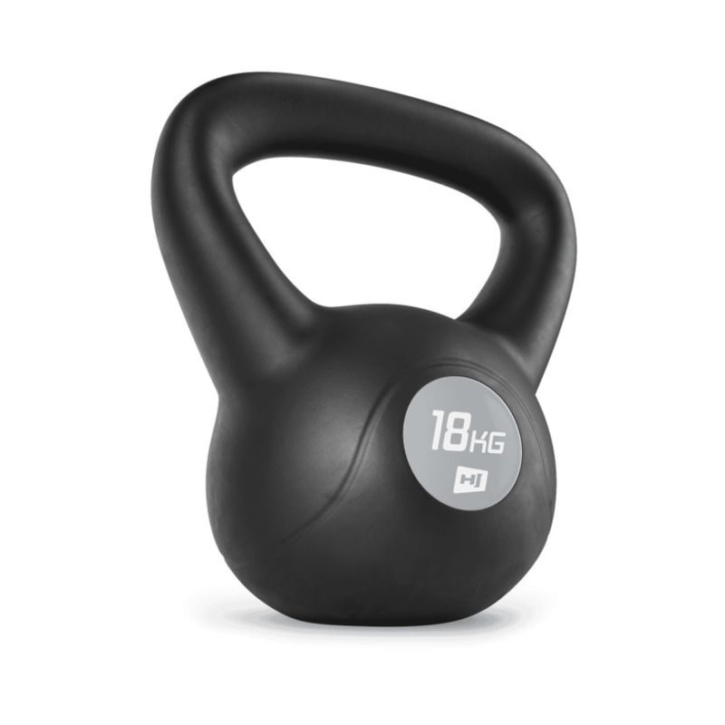 Гиря вінілова 18кг Hop-Sport PB0018KB чорна