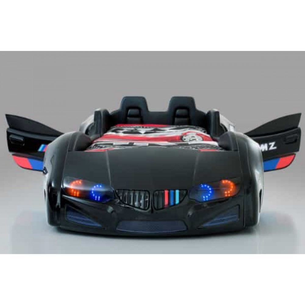 Детская кровать машина BMW Vip 190 x 90 см, черная