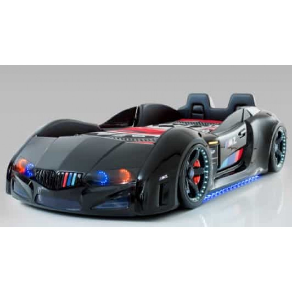 Детская кровать машина BMW Vip 190 x 90 см, черная