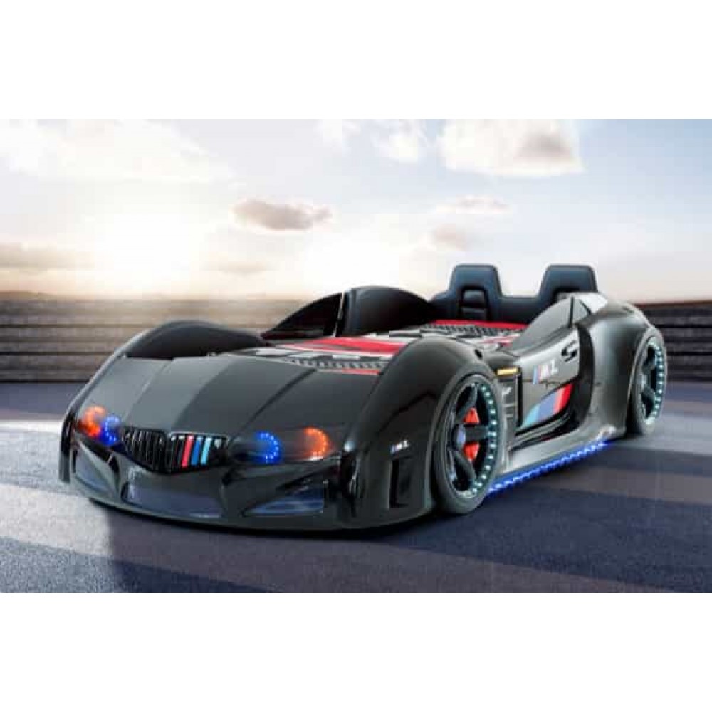 Детская кровать машина BMW Vip 190 x 90 см, черная