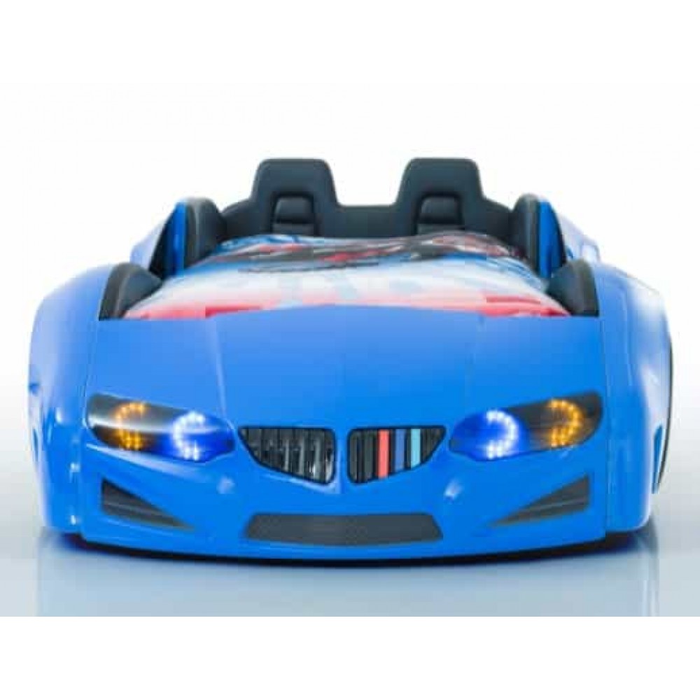 Детская кровать машина BMW Vip 190 x 90 см, синяя