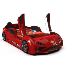 Детская кровать машина Lamborghini 190 x 90 см, красная