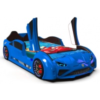 Дитяче ліжко машина Lamborghini 190 x 90 см, синє