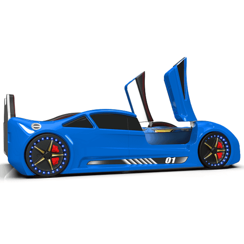 Дитяче ліжко машина Lamborghini 190 x 90 см, синє