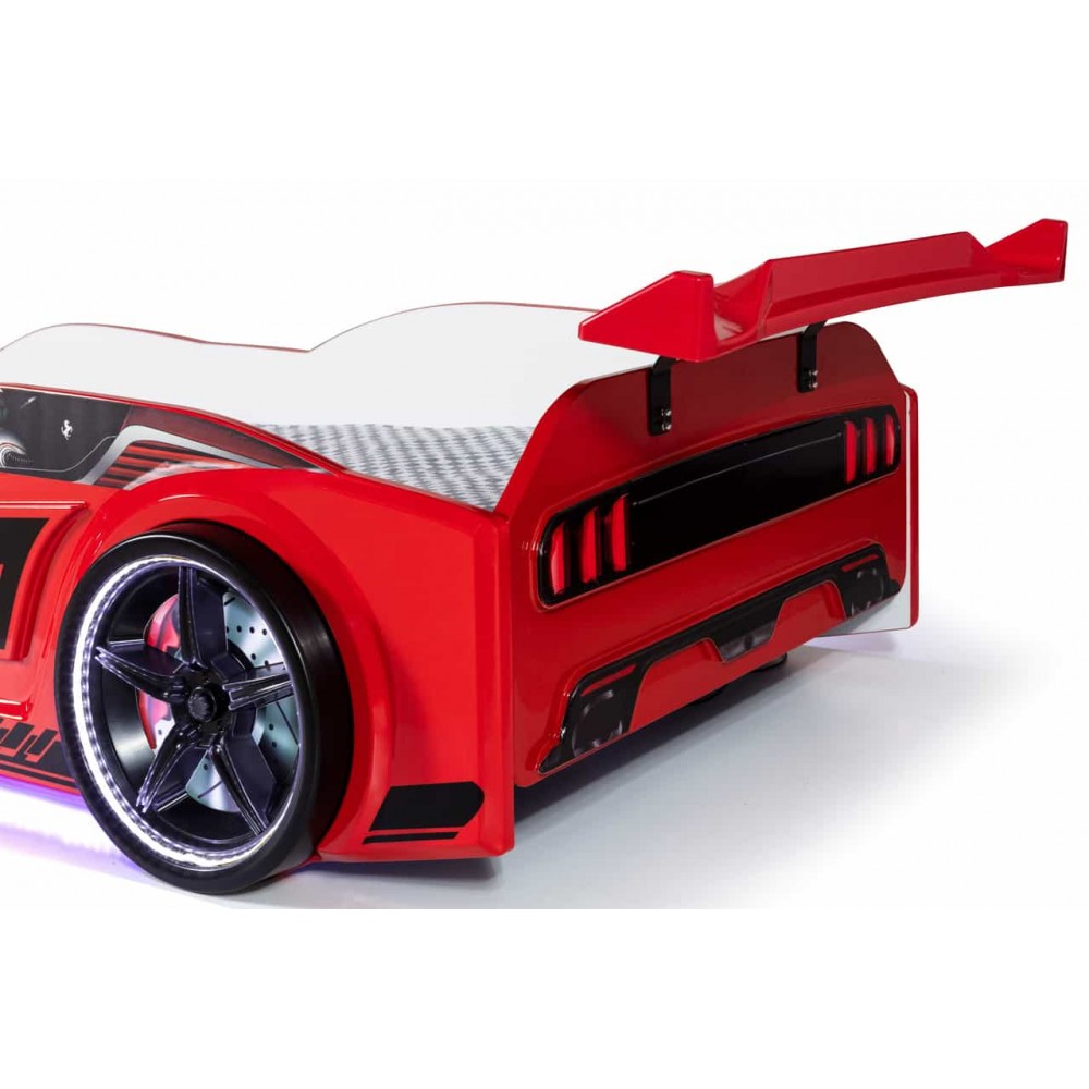 Дитяче ліжко машина Forsage 190 x 90 см, червоне