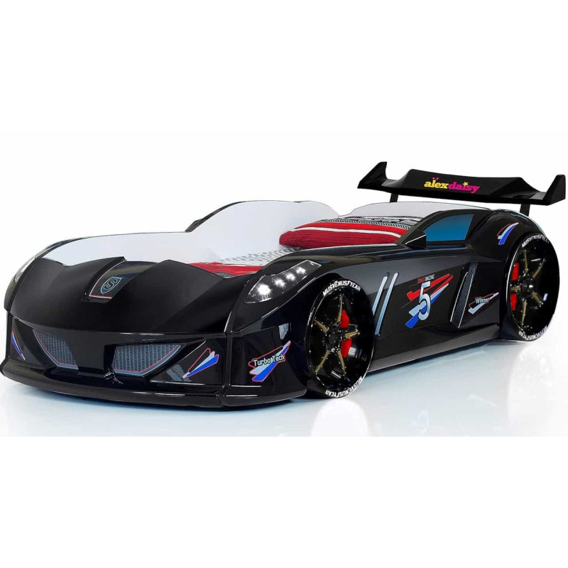 Дитяче ліжко машина Jaguar Speedy Boy 190 x 90 см, чорне