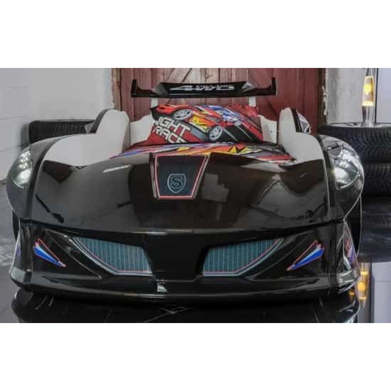 Дитяче ліжко машина Jaguar Speedy Boy 190 x 90 см, чорне