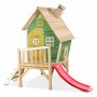 Дитячий дерев'яний ігровий будиночок EXIT Fantasia 300, зелений