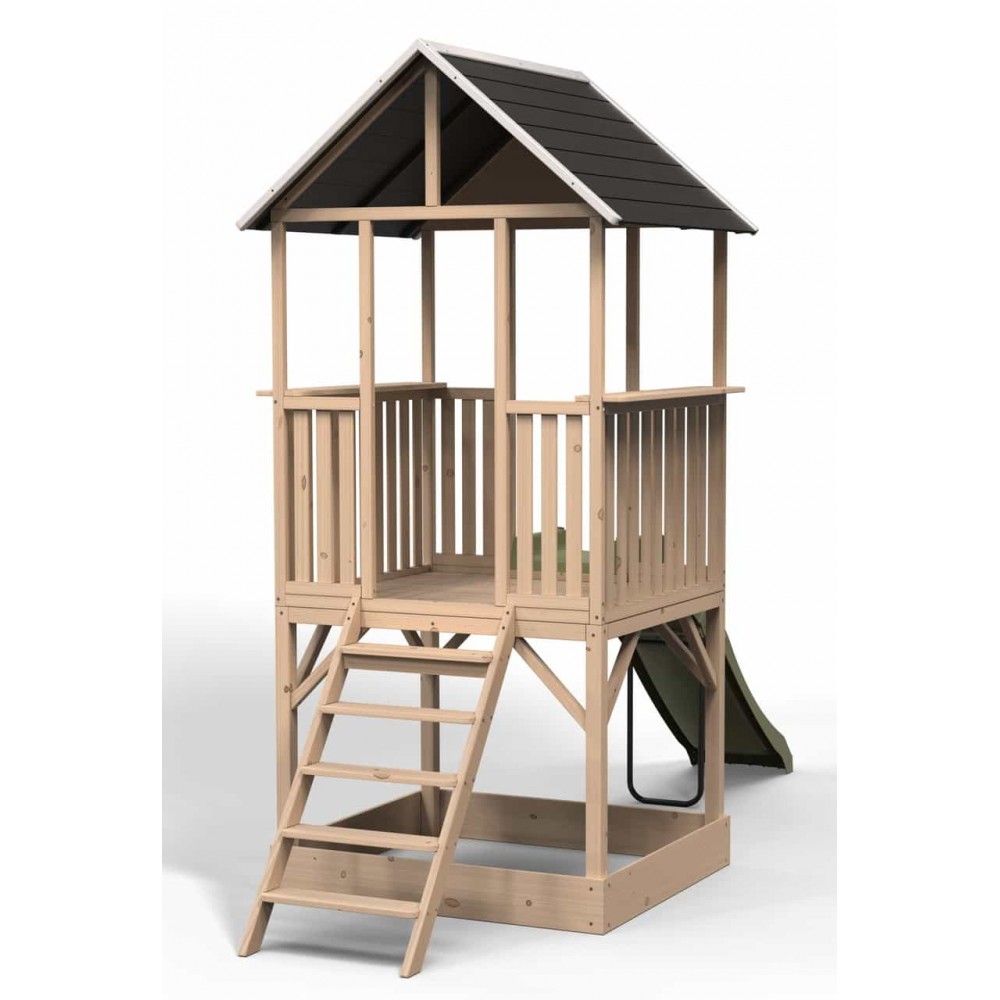 Дитячий ігровий будиночок EXIT Panorama 500 з гіркою та пісочницею