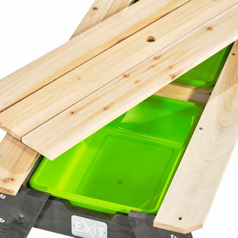 Стіл пісочниця EXIT Aksent з лавкою та парасолькою від сонця