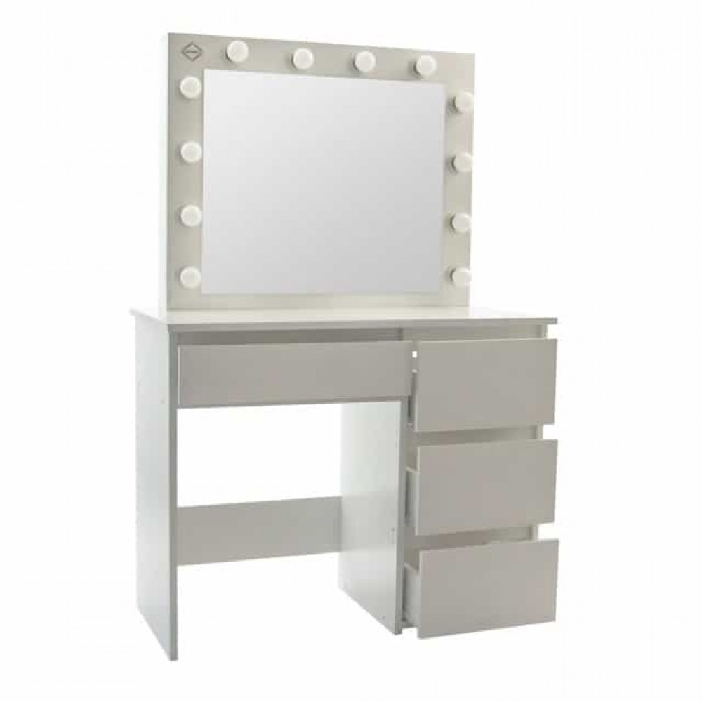 Туалетный столик с подсветкой Bonro B071 белый