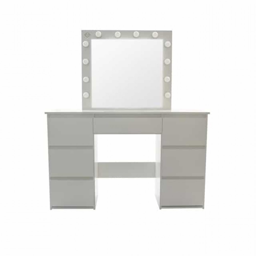 Туалетный столик с подсветкой Bonro B072 белый