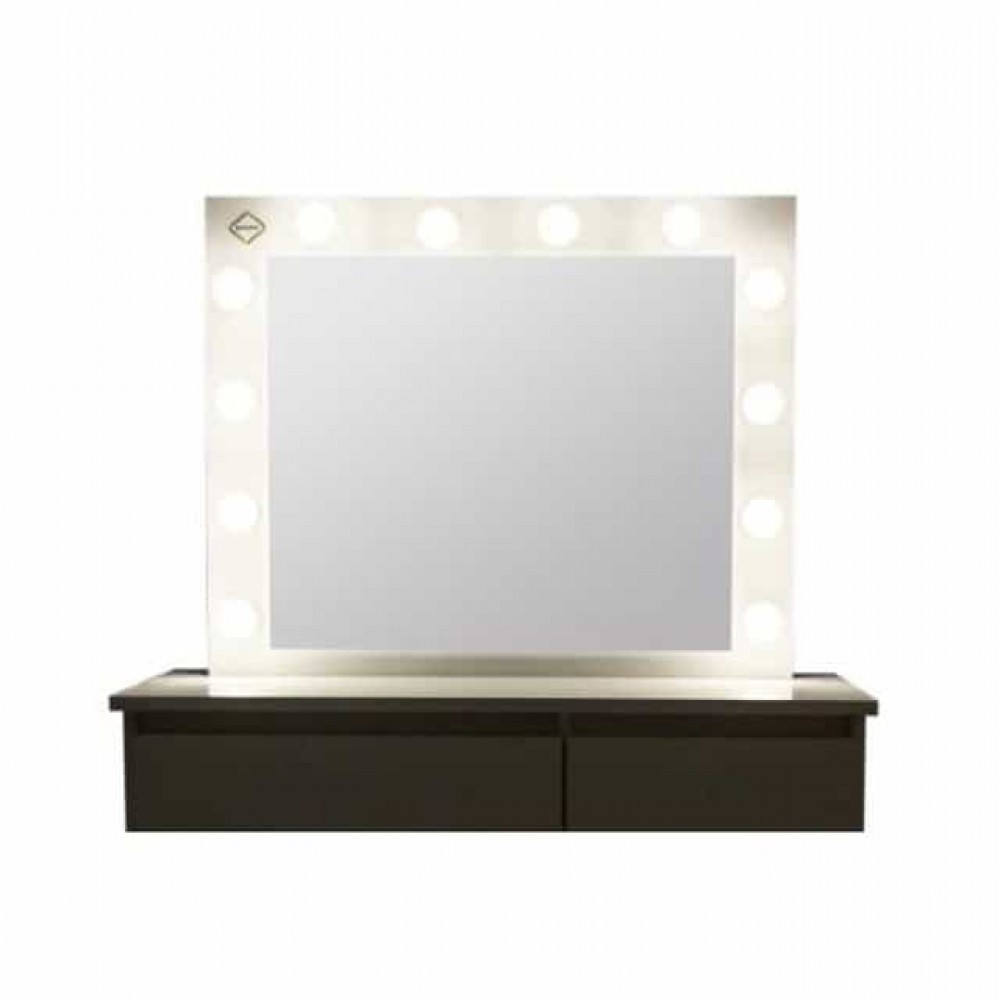 Туалетний столик Bonro B071 з підсвіткою, розеткою та USB, білий