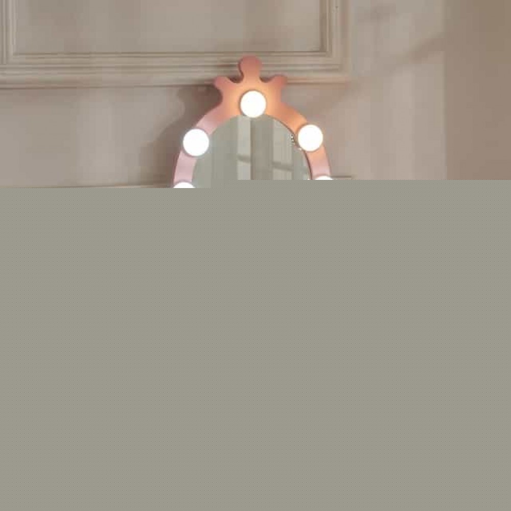 Туалетный столик с табуреткой B-084 розовый