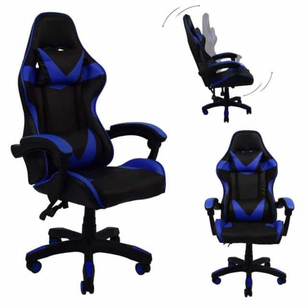 Кресло геймерское Bonro B-810 синее