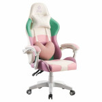 Кресло геймерское Bonro Lady 813, розово-фиолетовое