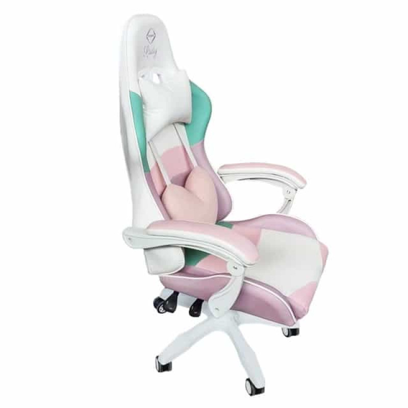 Кресло геймерское Bonro Lady 813, розово-фиолетовое