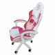 Крісло геймерське Bonro Lady 807, рожево-біле