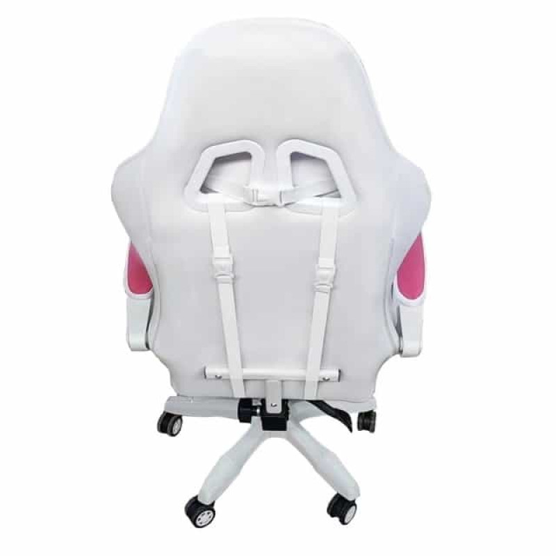 Крісло геймерське Bonro Lady 807, рожево-біле