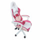 Крісло геймерське Bonro Lady 807, рожево-біле