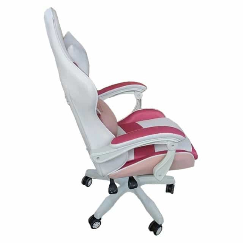 Крісло геймерське Bonro Lady 807, рожево-біле