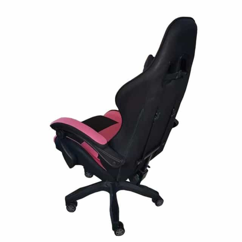 Кресло геймерское Bonro Lady 806, черно-розовое