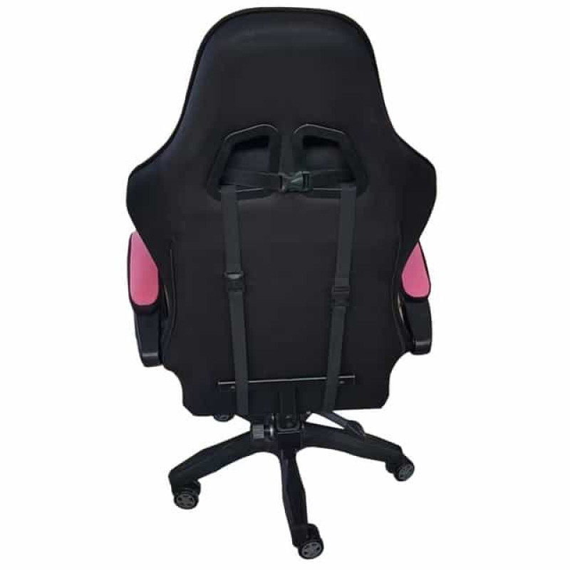 Кресло геймерское Bonro Lady 806, черно-розовое