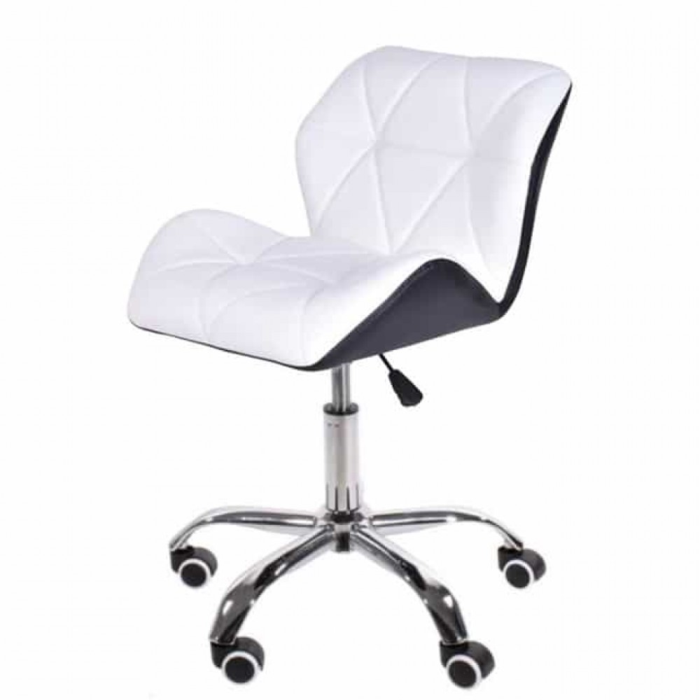 Крісло на колесах біло-чорне Bonro B-531