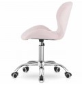 Крісло на колесах Bonro B-531 велюр рожеве