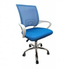 Крісло офісне Bonro 619 біло-синє