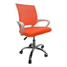 Кресло офисное Bonro 619 бело-оранжевое