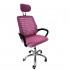 Кресло офисное Bonro B-6200 розовое